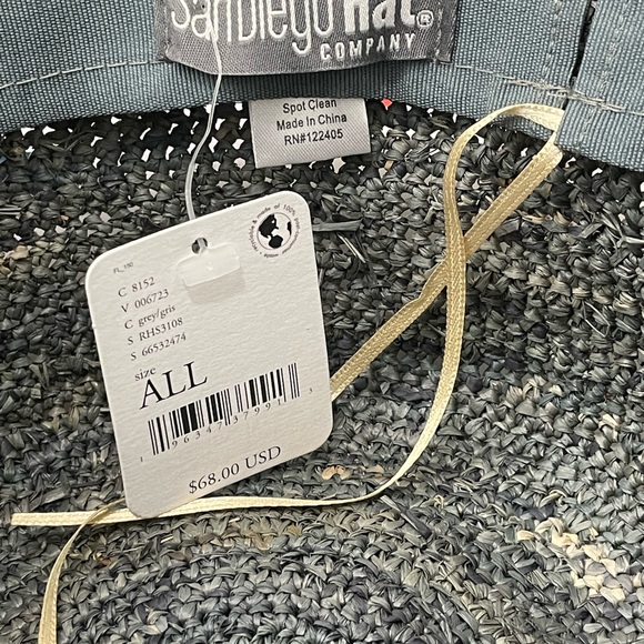 Crochet Raffia Bucket Hat - Picture 4 of 5